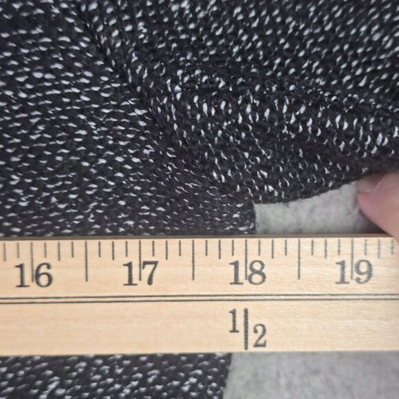 Loft Tweed Double Breasted Gray Crop Jacket Blazer Medium Trendy Structured - Picture 7 of 15